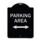 Signmission Parking Area W/ Bidirectional Arrow Heavy-Gauge Aluminum Sign, 24" x 18", BS-1824-23467 A-DES-BS-1824-23467 - alternate 1